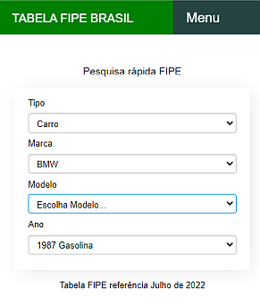 Veja como pesquisar os valores FIPE de um veículo escolhendo primeiro o ano e só depois o modelo para agilizar as suas buscas FIPE. Veja como pesquisar os valores FIPE de um veículo escolhendo primeiro o ano e só depois o modelo para agilizar as suas buscas FIPE.