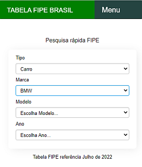 Veja como pesquisar os valores FIPE de um veículo escolhendo primeiro o ano e só depois o modelo para agilizar as suas buscas FIPE. Veja como pesquisar os valores FIPE de um veículo escolhendo primeiro o ano e só depois o modelo para agilizar as suas buscas FIPE.