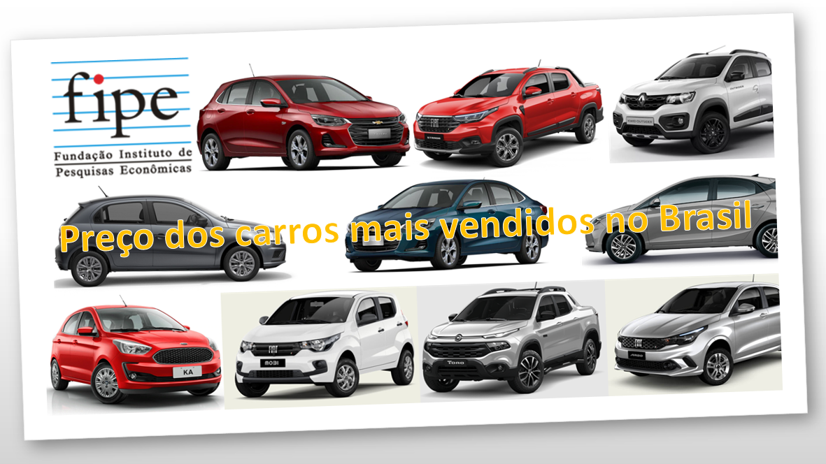 Preços dos 10 carros mais vendidos no Brasil