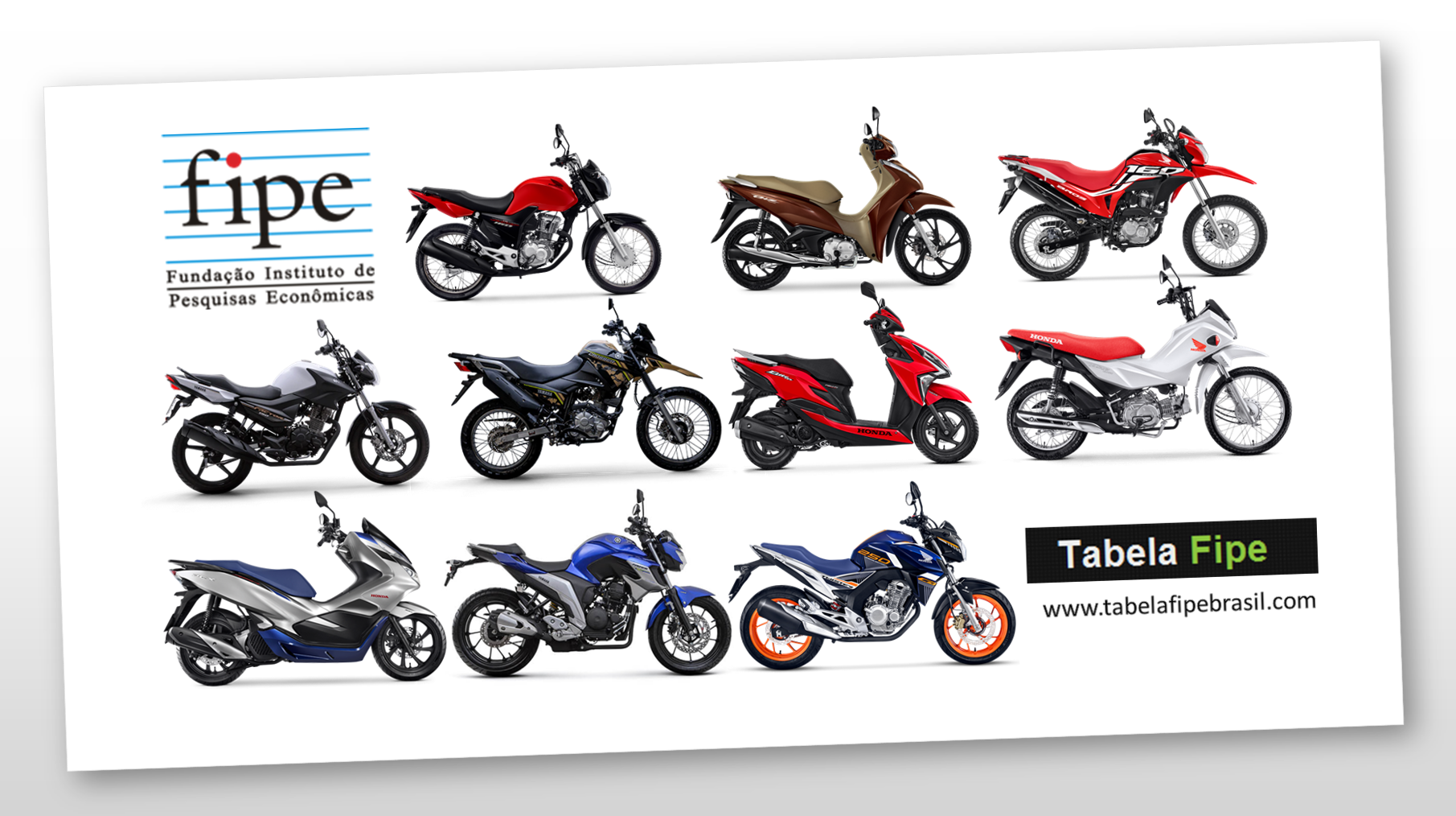 Preços das 10 motos mais vendidas no Brasil